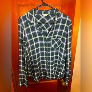 Aeropostale XL Plaid Long Sleeve Button Down Shirt